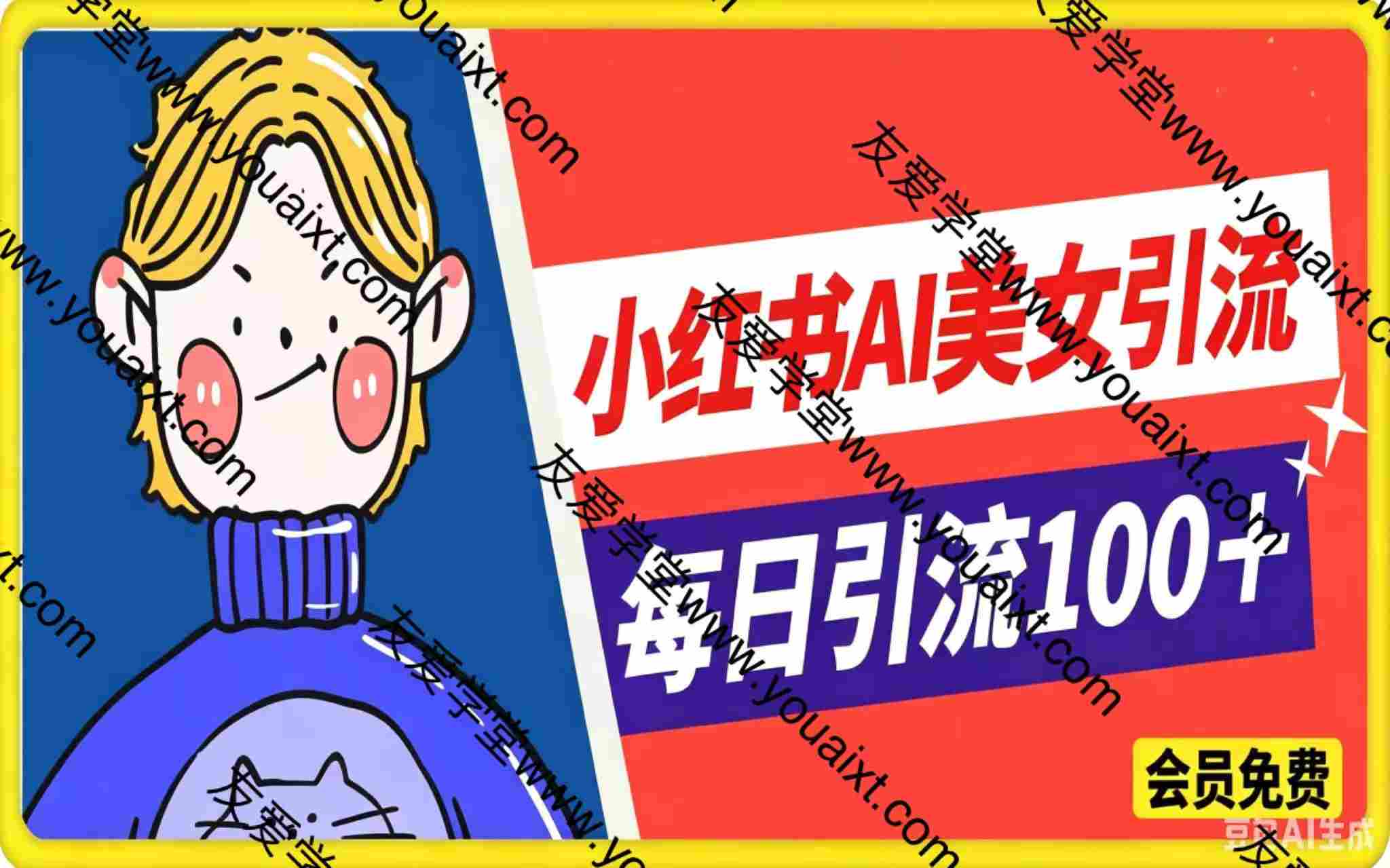 2026年小红书AI美女引流男粉最新玩法，每日引流100＋，变现路径多