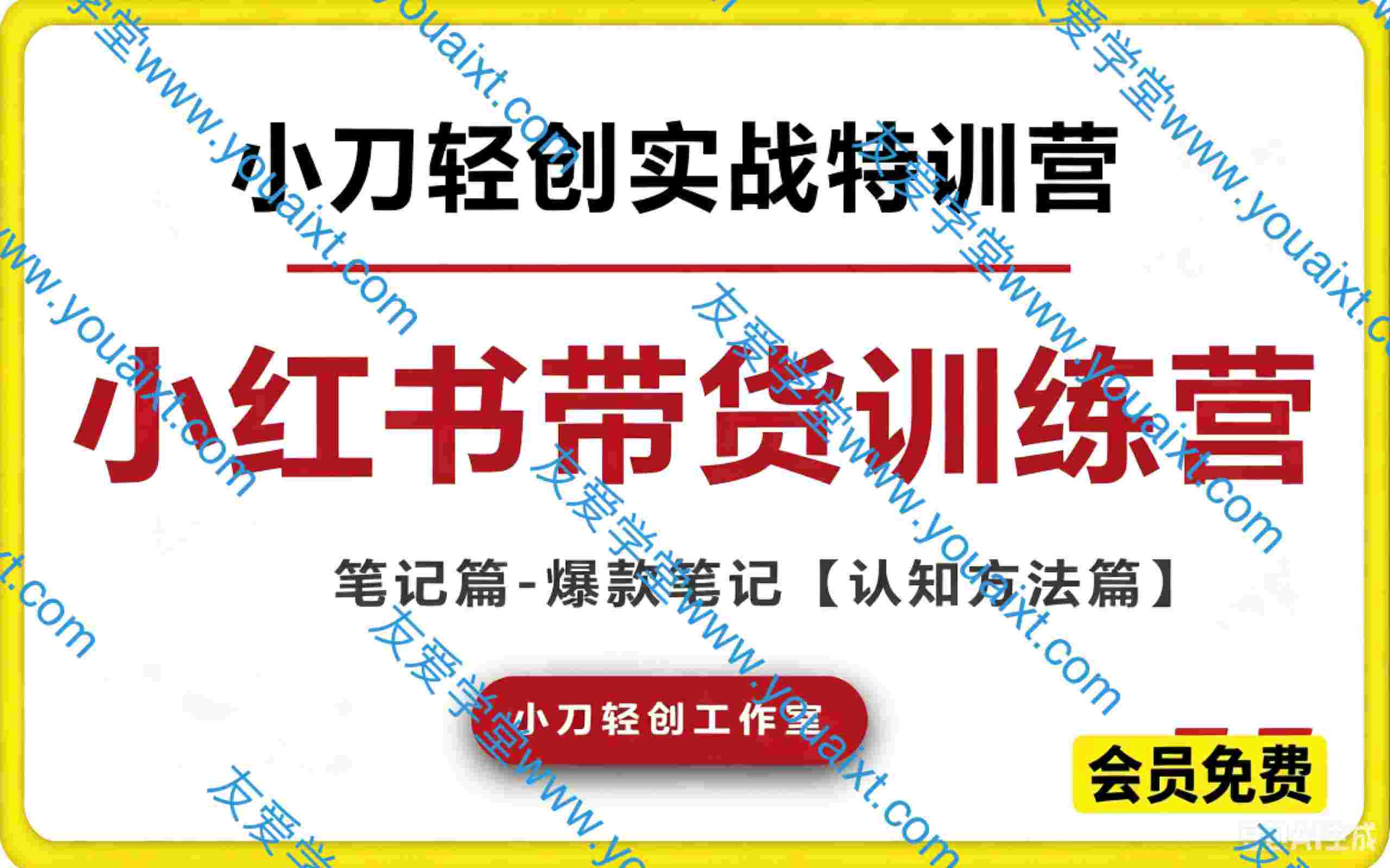 小红书电商技能提升系统课,全流程拆解平台最新玩法,帮你快速搭建可复制的盈利体系
