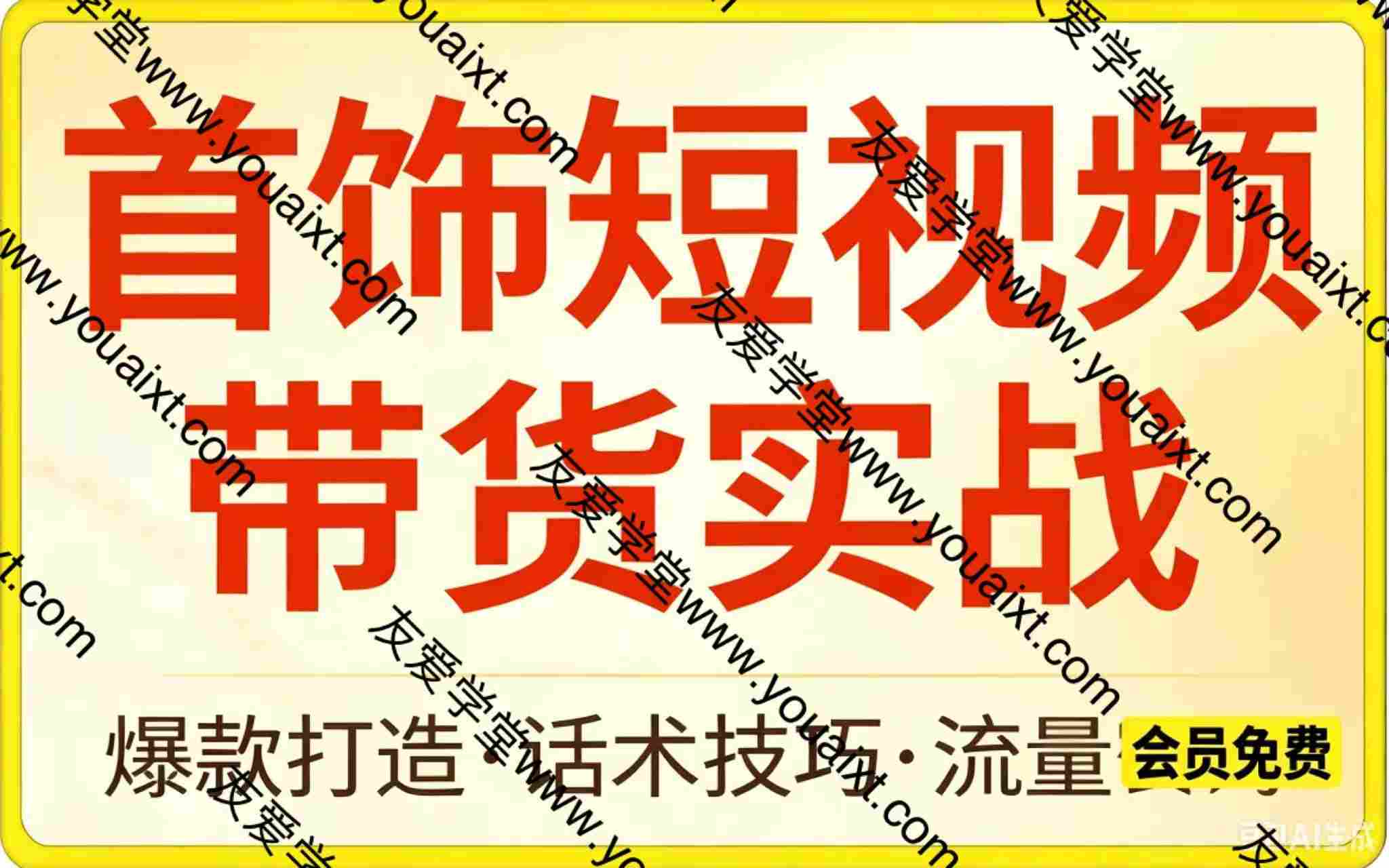 首饰短视频带货实战,从0到1带你跑通抖音小店和图文带货的全流程