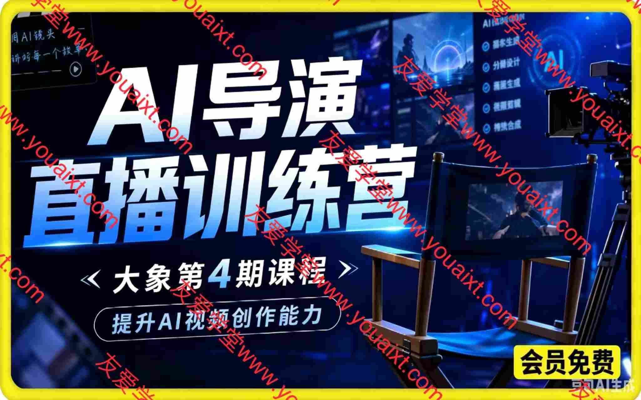 第4期AI导演直播训练营,一站式精进 AI 成片能力