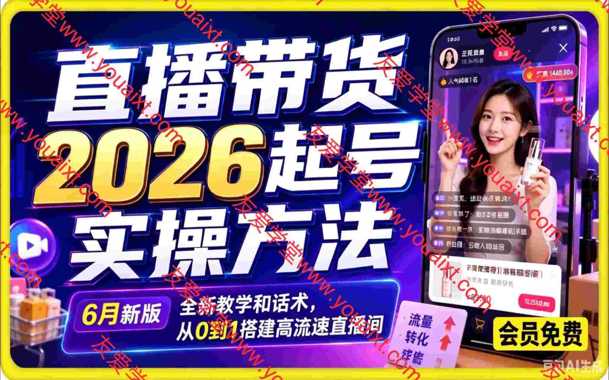直播带货2026起号方法，零基础也能快速上手，从0到1搭建高流速直播间