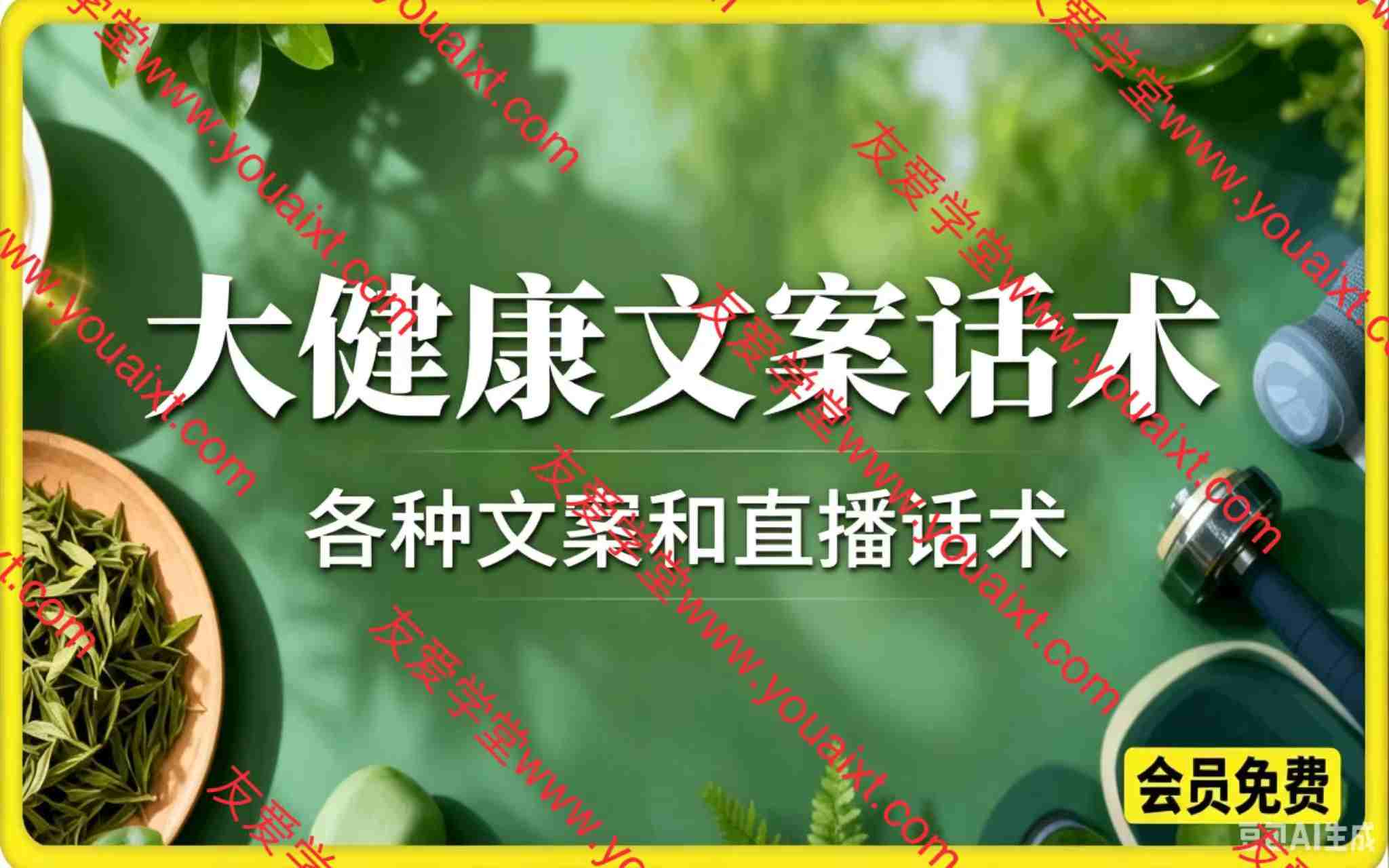 大健康文案话术,各种文案和直播话术