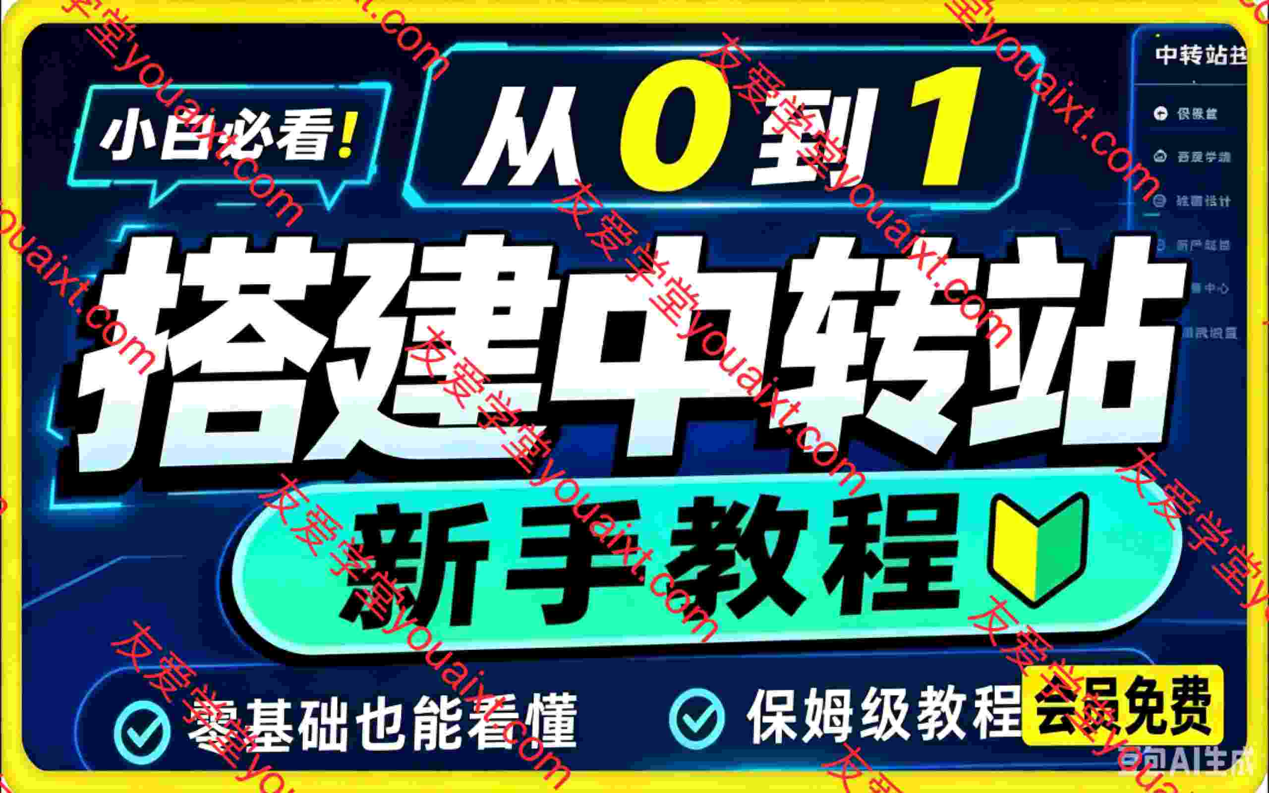 0门槛手把手教你自建一个AI-Token中转站
