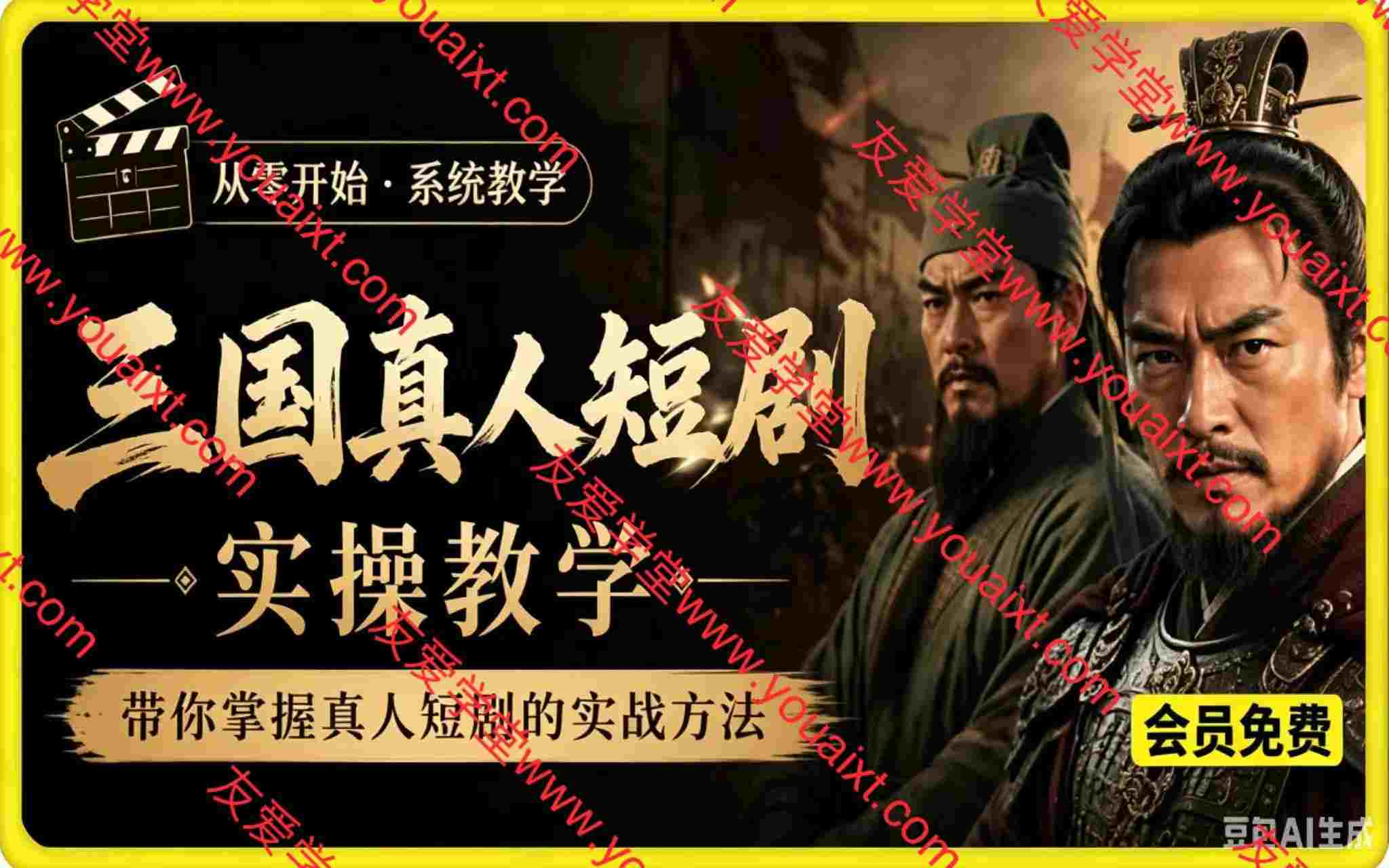 三国真人短剧实操教学,带你一步步掌握真人短剧的实战方法