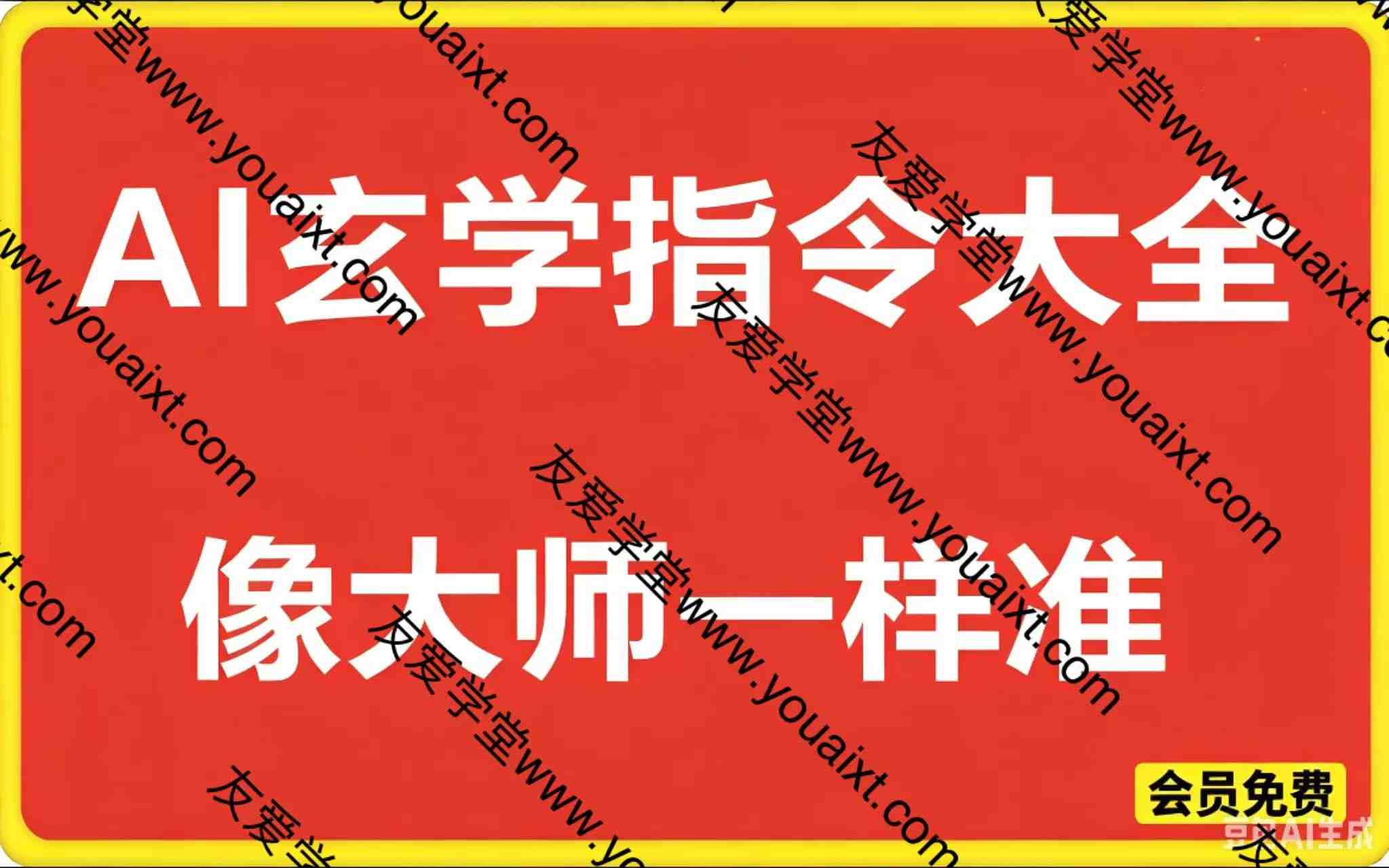 AI玄学指令大全所有AI通用AI提示词AI指令