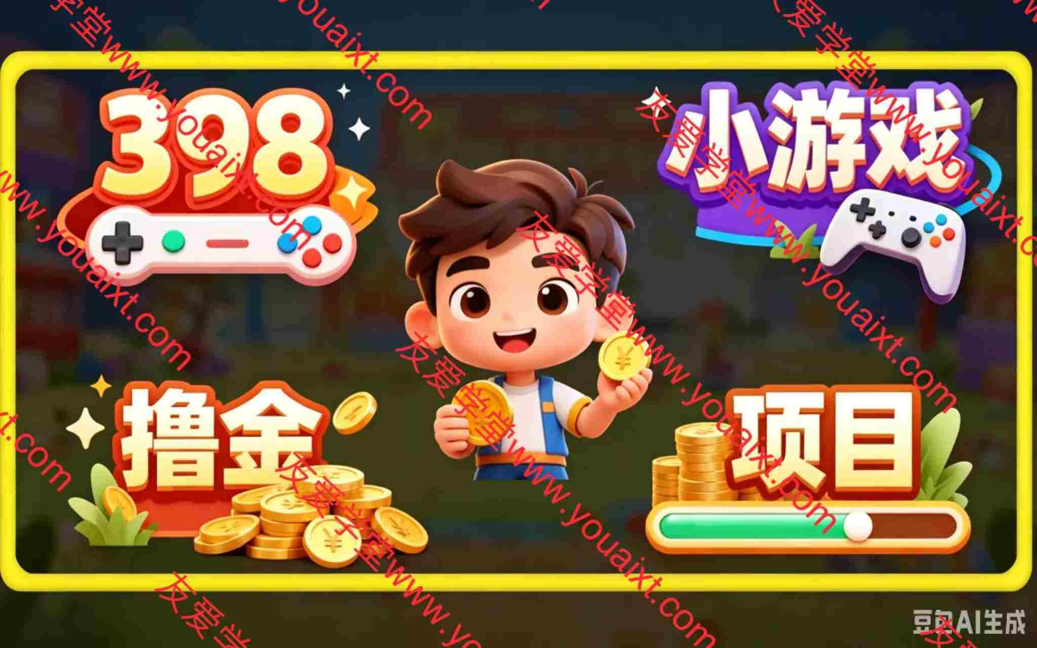 收费398的小游戏.撸.金项目(小项目集合）