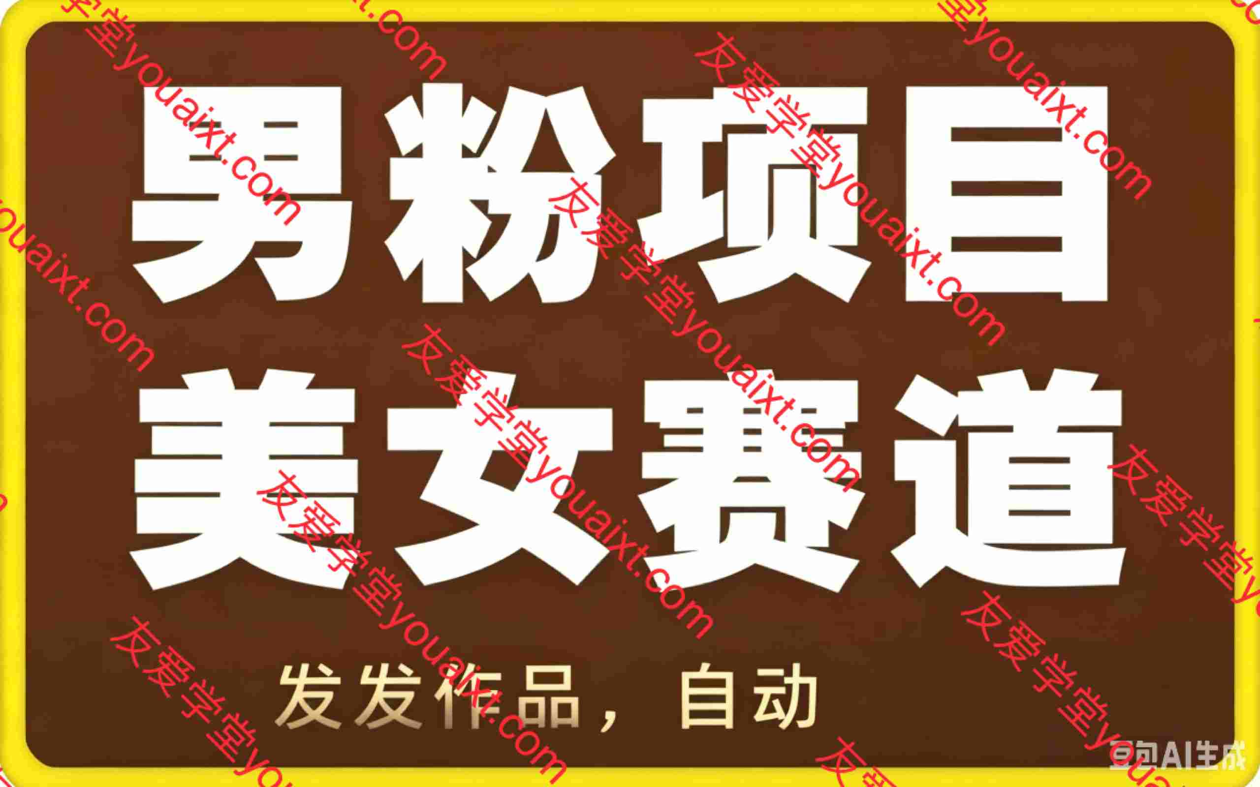男粉项目美女赛道