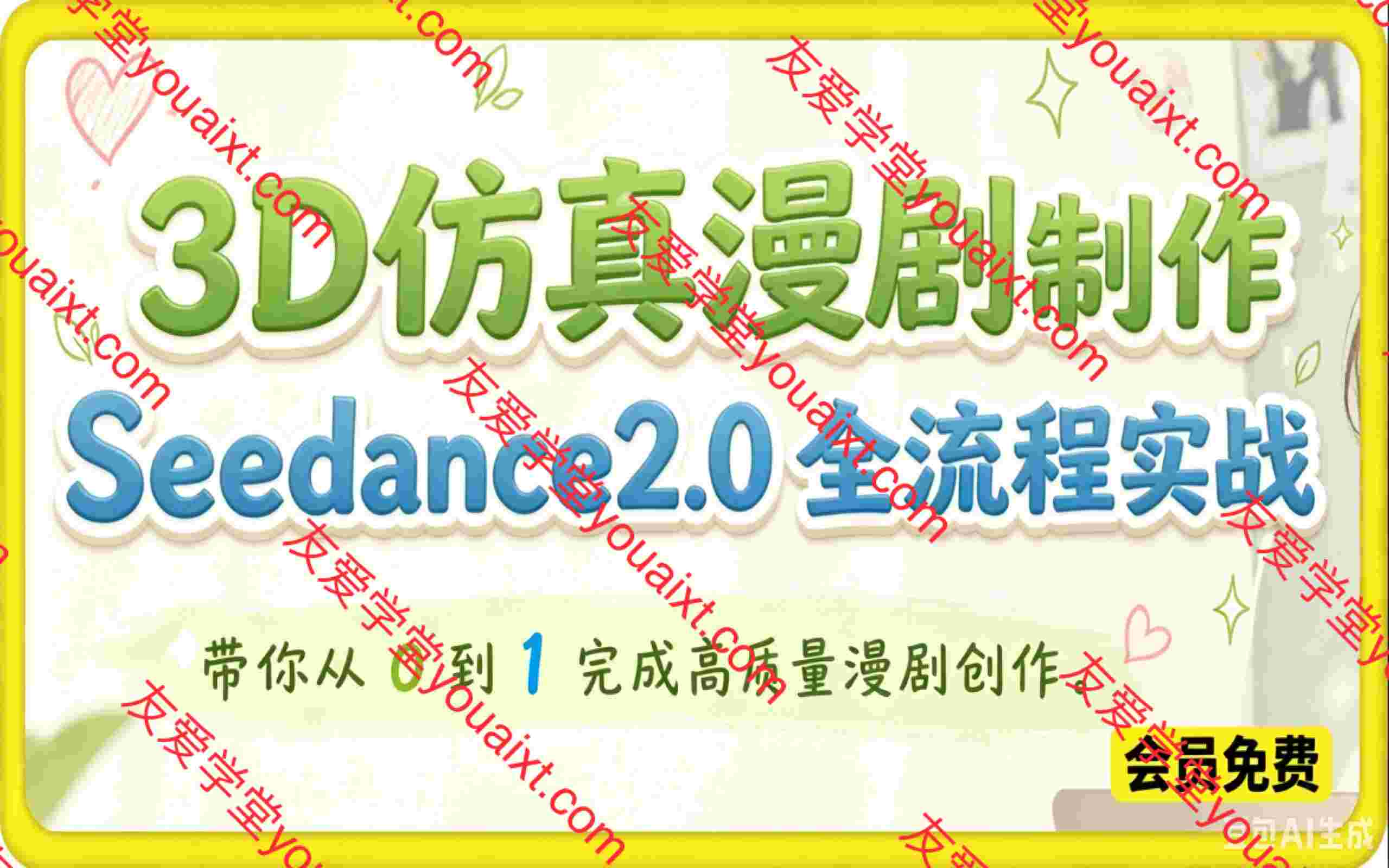 3D仿真漫剧制作:Seedance2.0 全流程实战,带你从 0 到 1 完成高质量漫剧创作