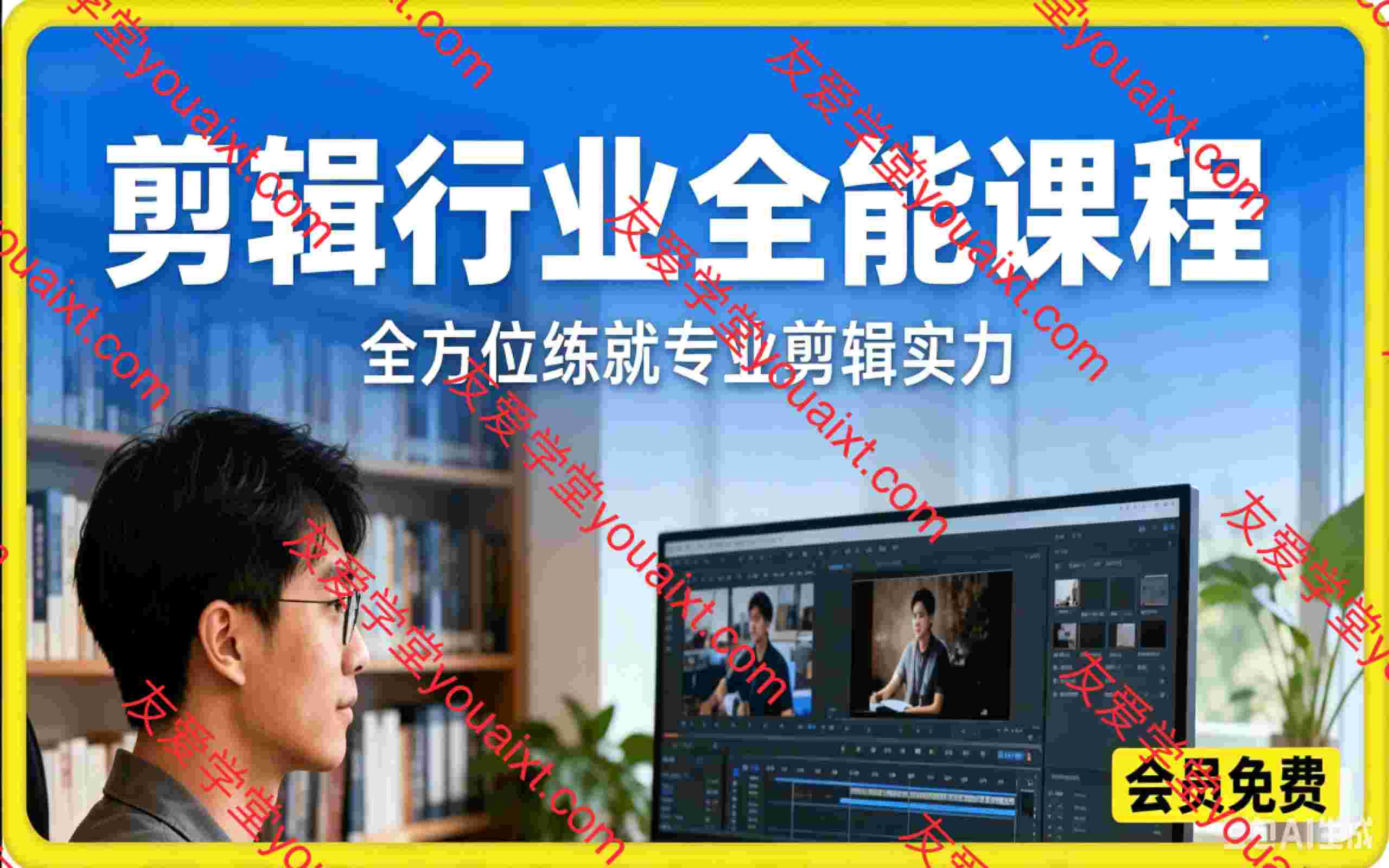 剪辑行业全能课程，全方位练就专业剪辑实力