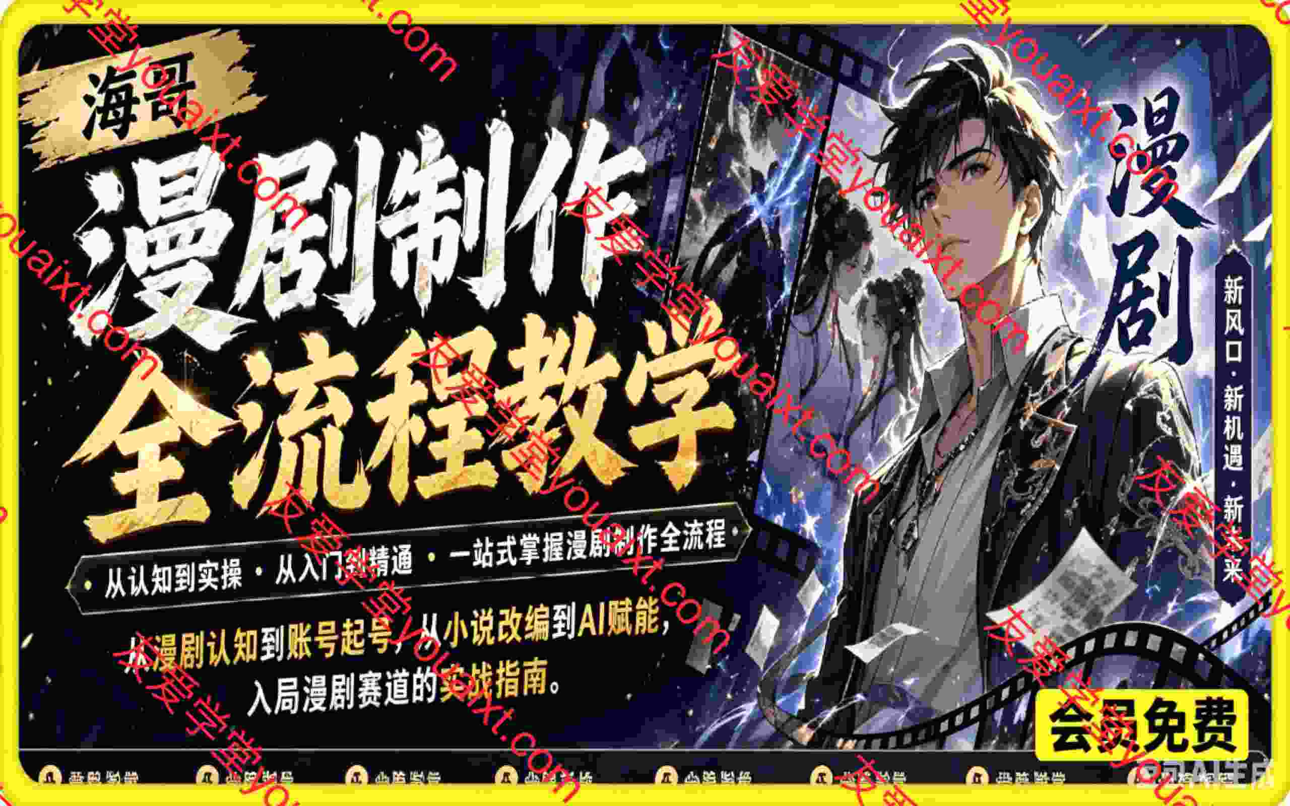 海哥漫剧制作全流程教学,入局漫剧赛道的实战指南