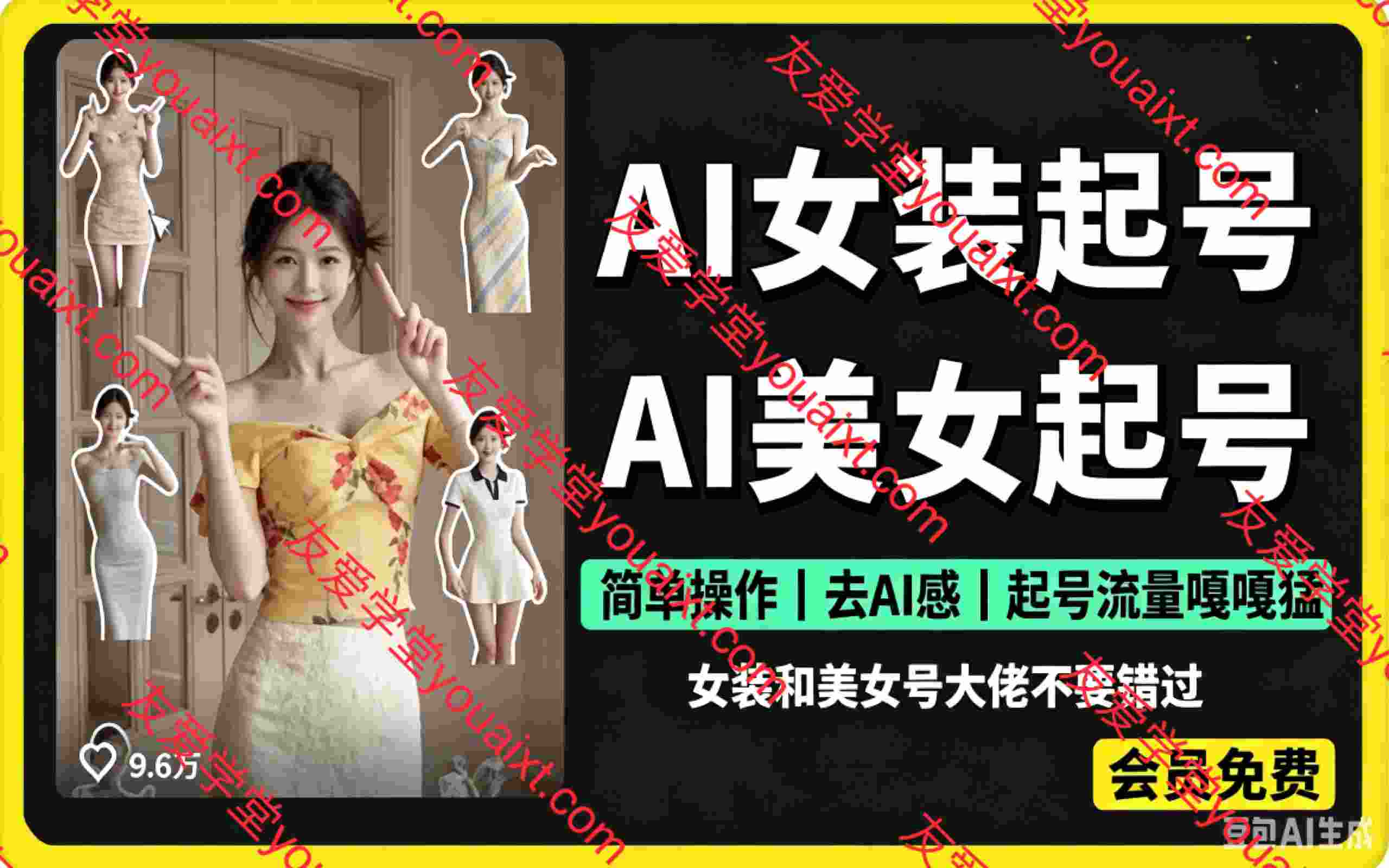 热门女装丨美女起号教学, 简单操作丨去AI感丨起号流量嘎嘎猛